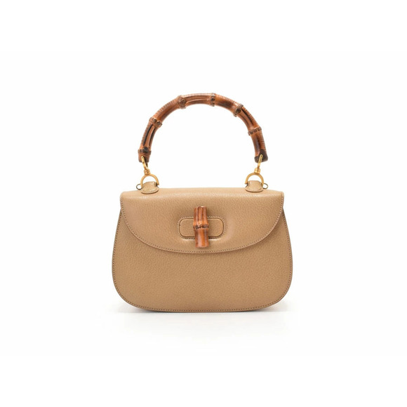 Gucci Handbags - Gucci Bamboo 2way Bag Beige Mirror